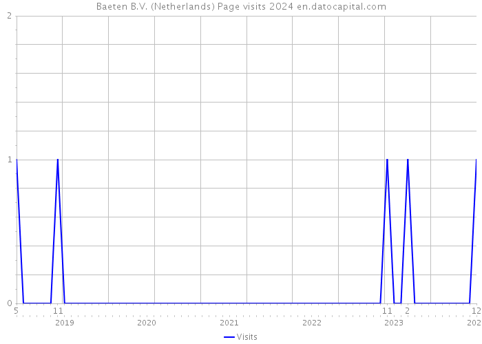 Baeten B.V. (Netherlands) Page visits 2024 
