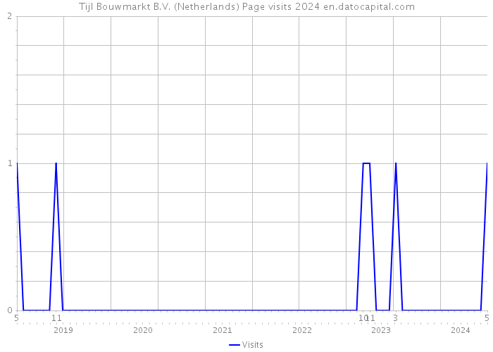 Tijl Bouwmarkt B.V. (Netherlands) Page visits 2024 