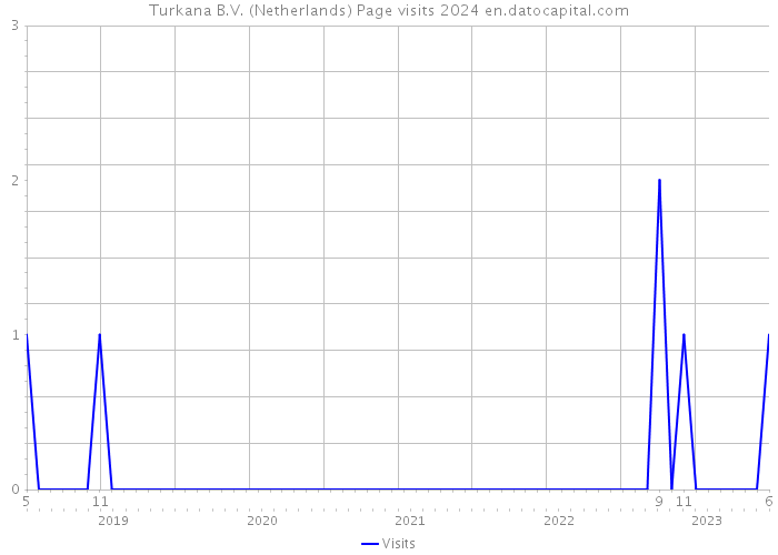 Turkana B.V. (Netherlands) Page visits 2024 