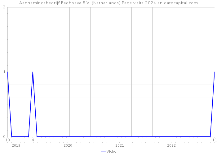 Aannemingsbedrijf Badhoeve B.V. (Netherlands) Page visits 2024 
