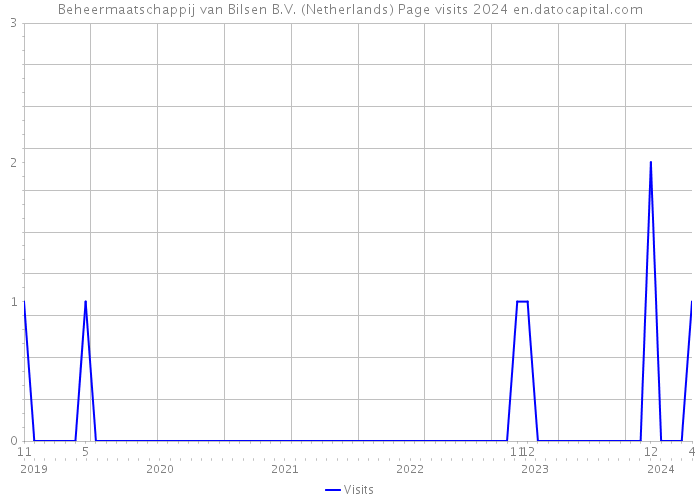 Beheermaatschappij van Bilsen B.V. (Netherlands) Page visits 2024 