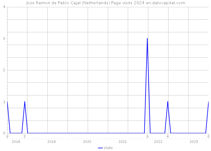 Jose Ramon de Pablo Cajal (Netherlands) Page visits 2024 