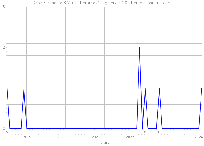 Debets Schalke B.V. (Netherlands) Page visits 2024 