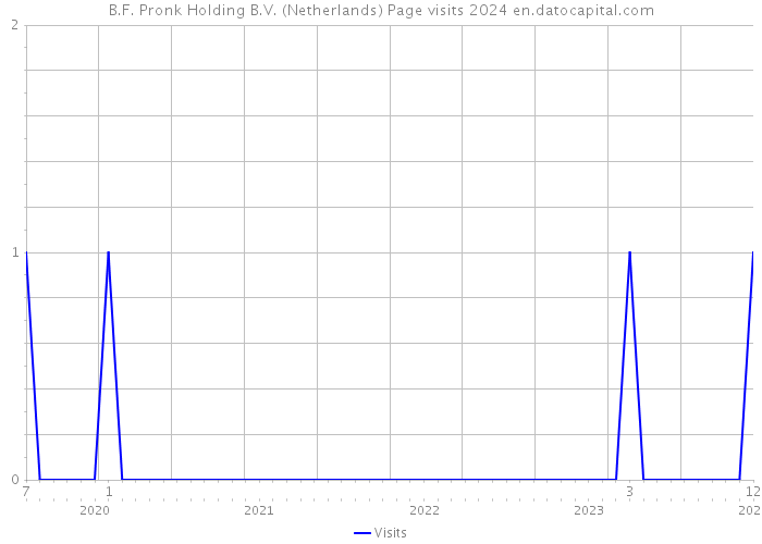 B.F. Pronk Holding B.V. (Netherlands) Page visits 2024 