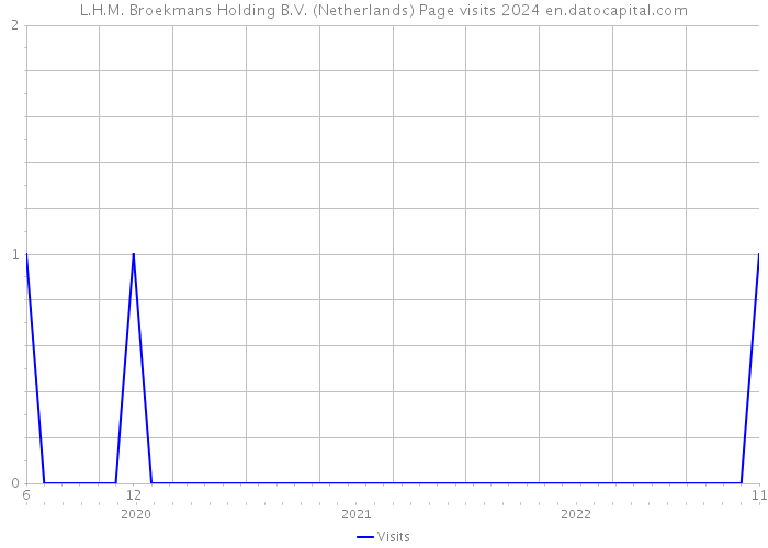 L.H.M. Broekmans Holding B.V. (Netherlands) Page visits 2024 