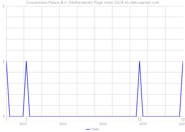 Gouverneur Palace B.V. (Netherlands) Page visits 2024 