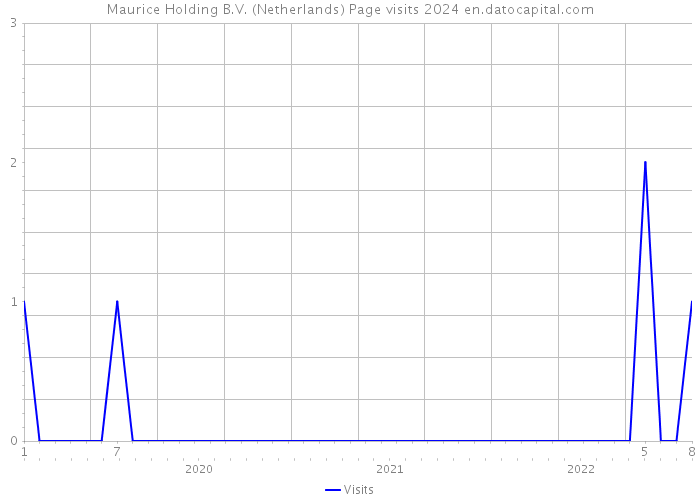 Maurice Holding B.V. (Netherlands) Page visits 2024 