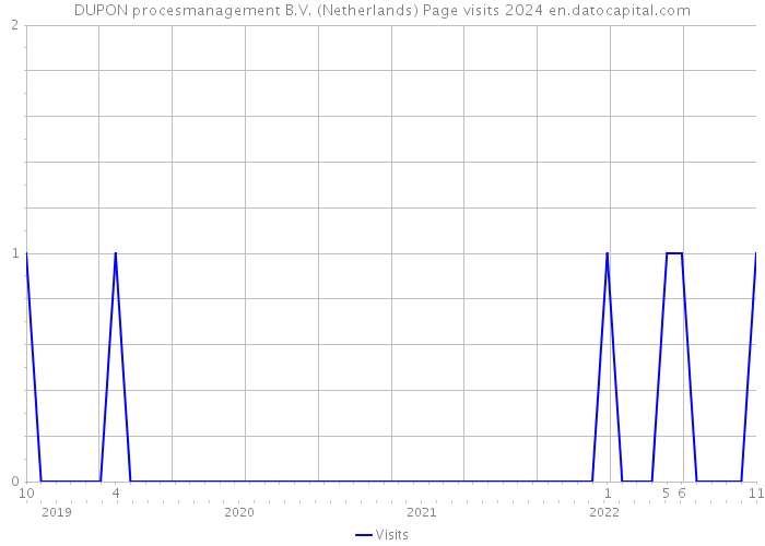 DUPON procesmanagement B.V. (Netherlands) Page visits 2024 