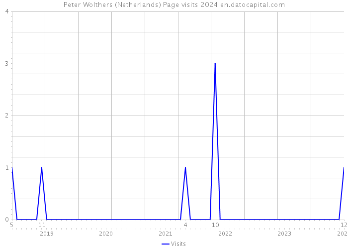 Peter Wolthers (Netherlands) Page visits 2024 