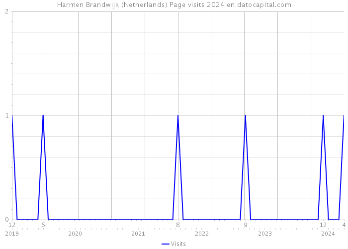 Harmen Brandwijk (Netherlands) Page visits 2024 