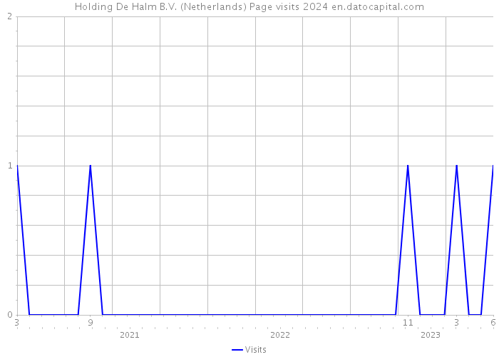 Holding De Halm B.V. (Netherlands) Page visits 2024 
