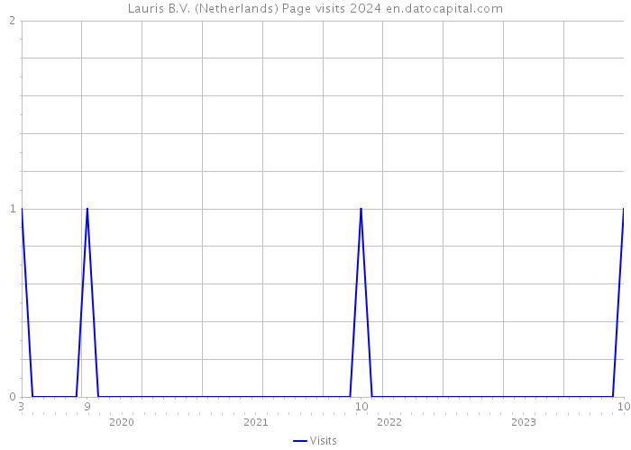 Lauris B.V. (Netherlands) Page visits 2024 