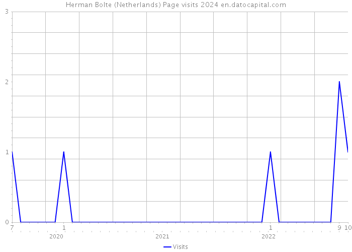 Herman Bolte (Netherlands) Page visits 2024 