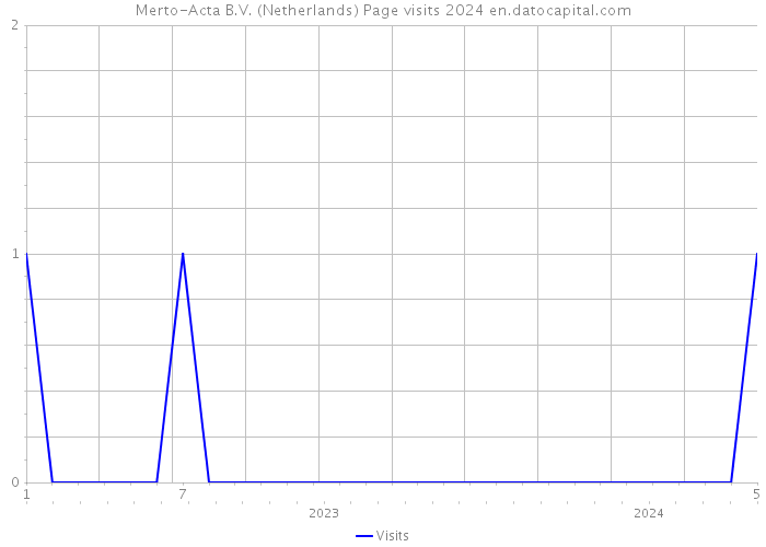 Merto-Acta B.V. (Netherlands) Page visits 2024 