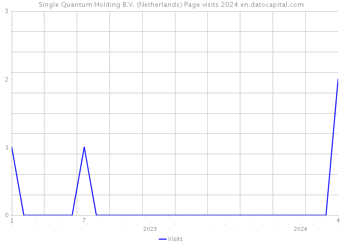 Single Quantum Holding B.V. (Netherlands) Page visits 2024 