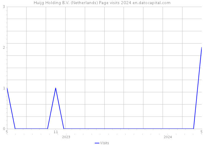 Huijg Holding B.V. (Netherlands) Page visits 2024 