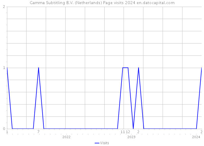 Gamma Subtitling B.V. (Netherlands) Page visits 2024 