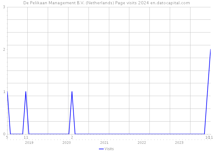 De Pelikaan Management B.V. (Netherlands) Page visits 2024 
