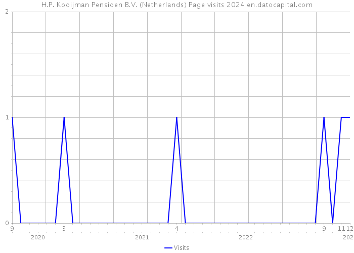 H.P. Kooijman Pensioen B.V. (Netherlands) Page visits 2024 