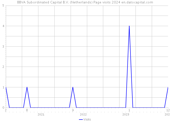 BBVA Subordinated Capital B.V. (Netherlands) Page visits 2024 