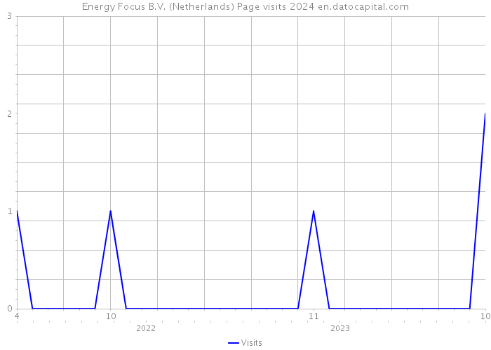 Energy Focus B.V. (Netherlands) Page visits 2024 