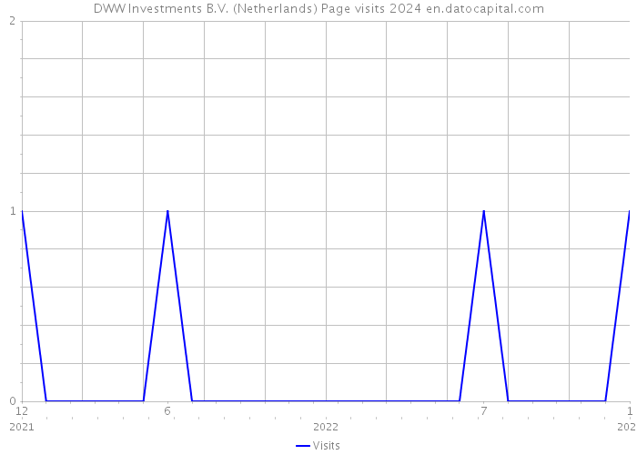 DWW Investments B.V. (Netherlands) Page visits 2024 