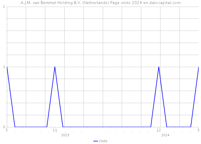 A.J.M. van Bemmel Holding B.V. (Netherlands) Page visits 2024 
