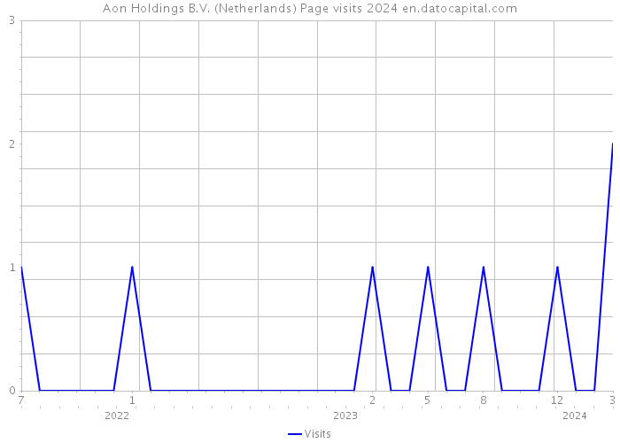 Aon Holdings B.V. (Netherlands) Page visits 2024 