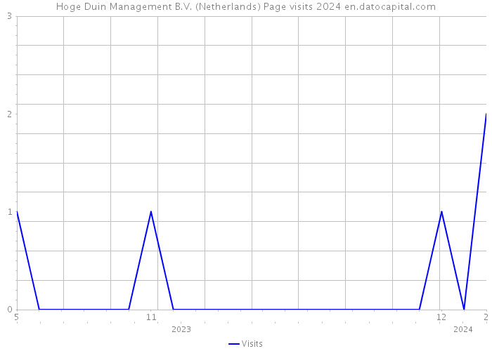 Hoge Duin Management B.V. (Netherlands) Page visits 2024 