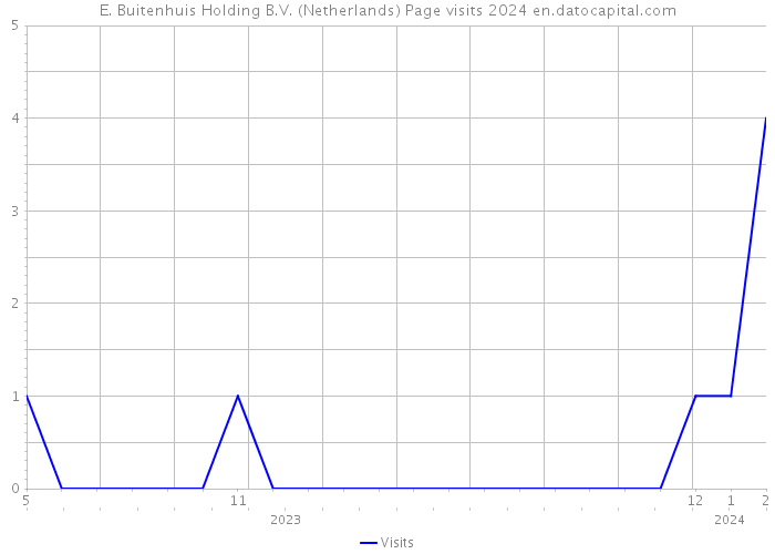 E. Buitenhuis Holding B.V. (Netherlands) Page visits 2024 