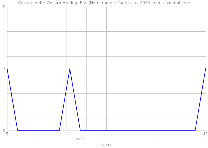 Gerry van der Zwaard Holding B.V. (Netherlands) Page visits 2024 