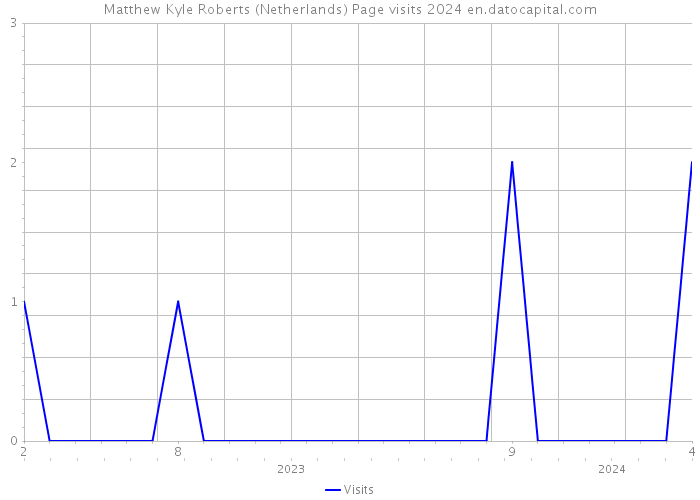 Matthew Kyle Roberts (Netherlands) Page visits 2024 