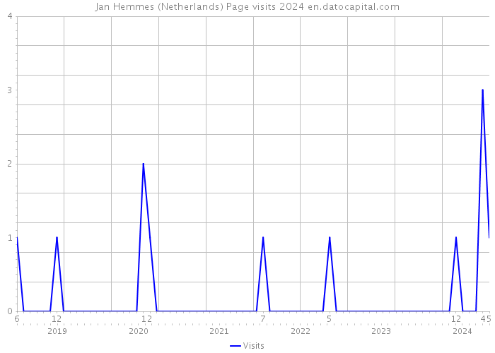 Jan Hemmes (Netherlands) Page visits 2024 