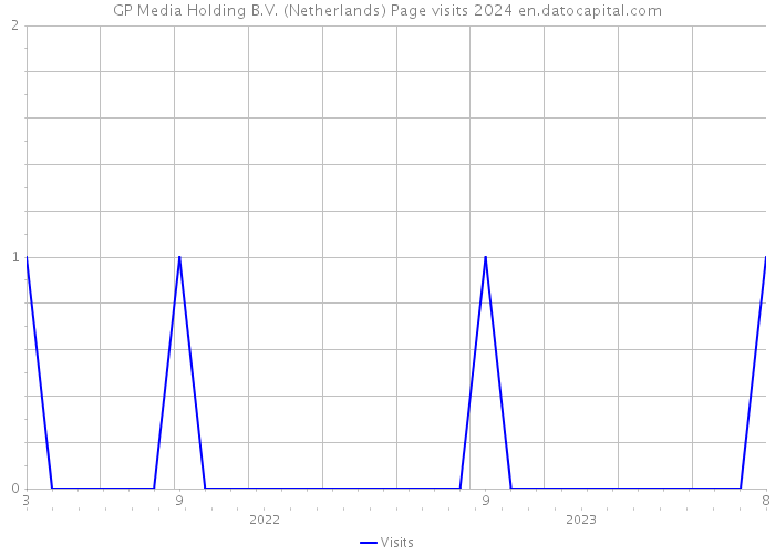 GP Media Holding B.V. (Netherlands) Page visits 2024 