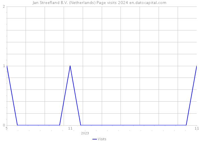 Jan Streefland B.V. (Netherlands) Page visits 2024 
