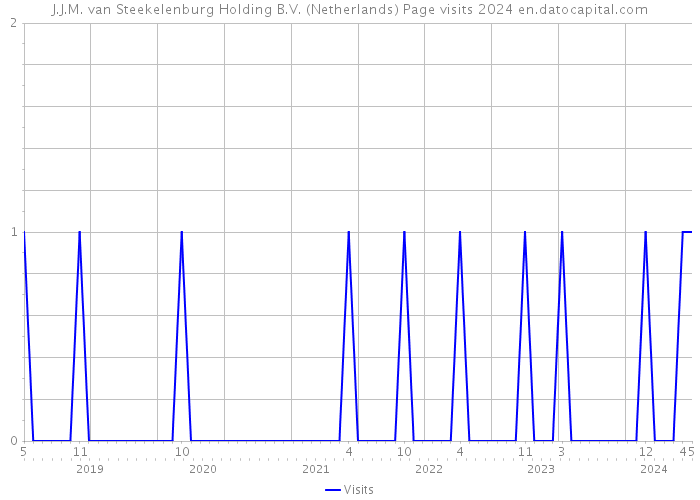 J.J.M. van Steekelenburg Holding B.V. (Netherlands) Page visits 2024 
