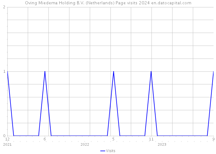 Oving Miedema Holding B.V. (Netherlands) Page visits 2024 