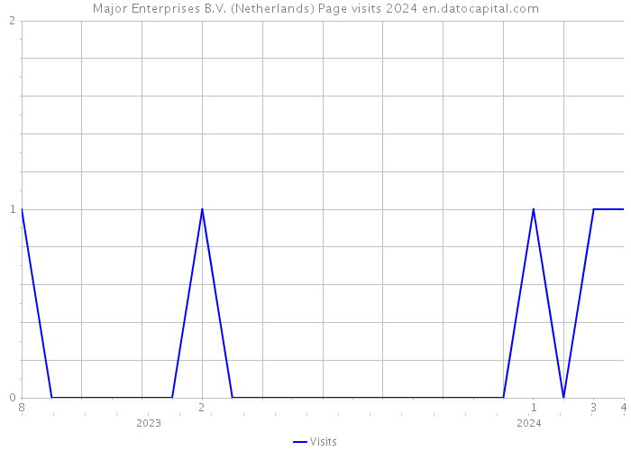 Major Enterprises B.V. (Netherlands) Page visits 2024 