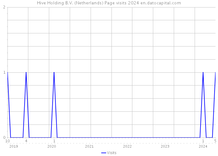 Hive Holding B.V. (Netherlands) Page visits 2024 