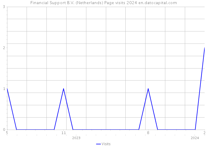 Financial Support B.V. (Netherlands) Page visits 2024 