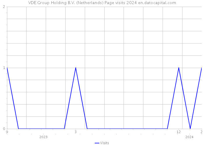 VDE Group Holding B.V. (Netherlands) Page visits 2024 