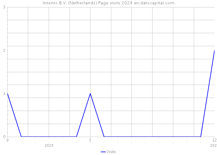 Intento B.V. (Netherlands) Page visits 2024 