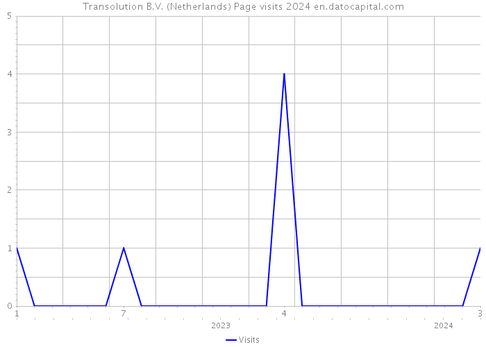 Transolution B.V. (Netherlands) Page visits 2024 