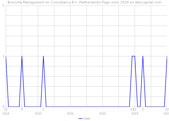 Boersma Management en Consultancy B.V. (Netherlands) Page visits 2024 