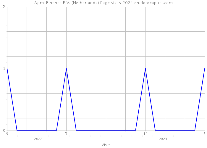 Agmi Finance B.V. (Netherlands) Page visits 2024 