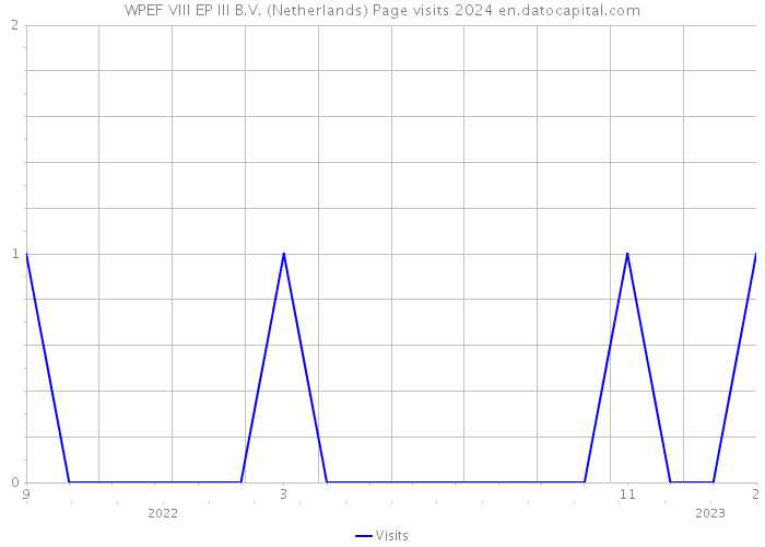 WPEF VIII EP III B.V. (Netherlands) Page visits 2024 