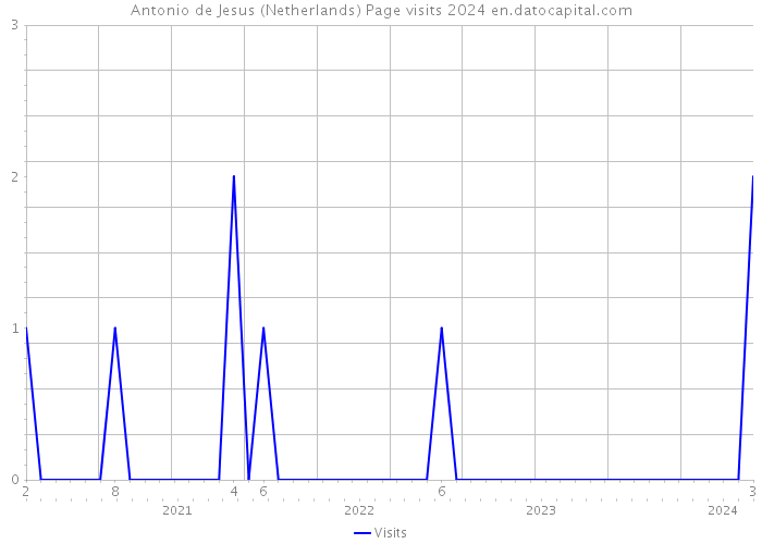 Antonio de Jesus (Netherlands) Page visits 2024 