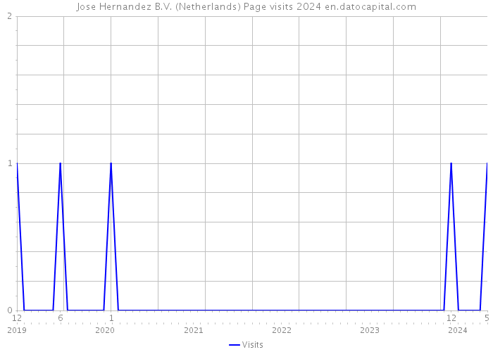 Jose Hernandez B.V. (Netherlands) Page visits 2024 