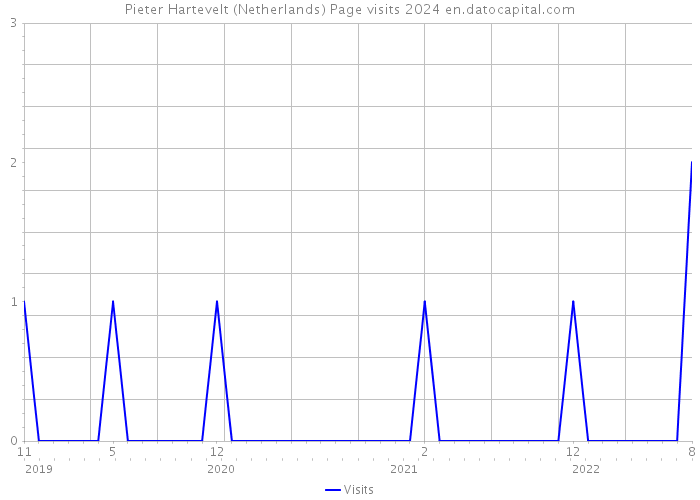 Pieter Hartevelt (Netherlands) Page visits 2024 