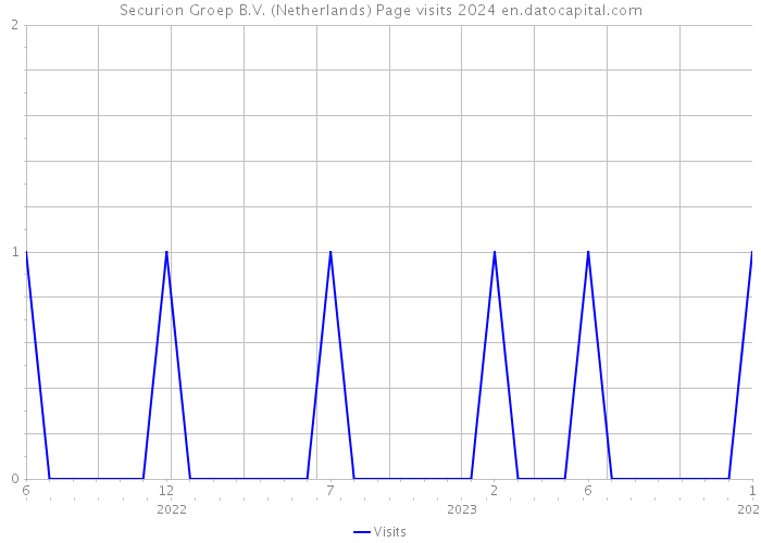 Securion Groep B.V. (Netherlands) Page visits 2024 
